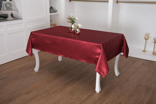 Finezza Kristal Monoray Kumaş Bordo Masa Örtüsü  Dikdörtgen 140x200 cm - 1035