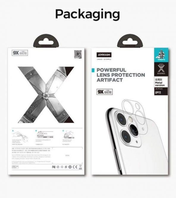 iPhone 11 Joyroom Kamera Lens Protector Glass 1.01 mm Anti Scratch ürün görseli