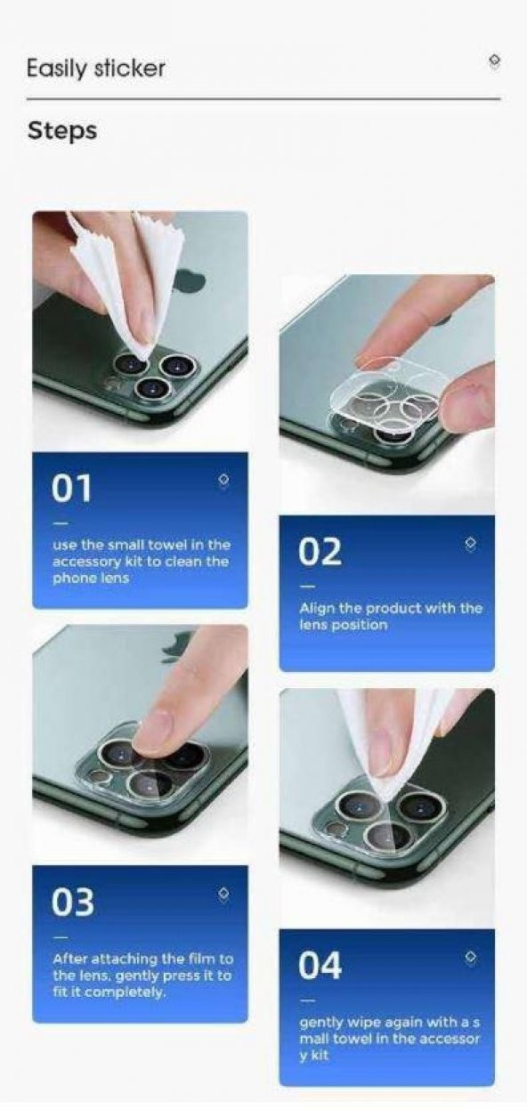 iPhone 11 Joyroom Kamera Lens Protector Glass 1.01 mm Anti Scratch - Resim 4