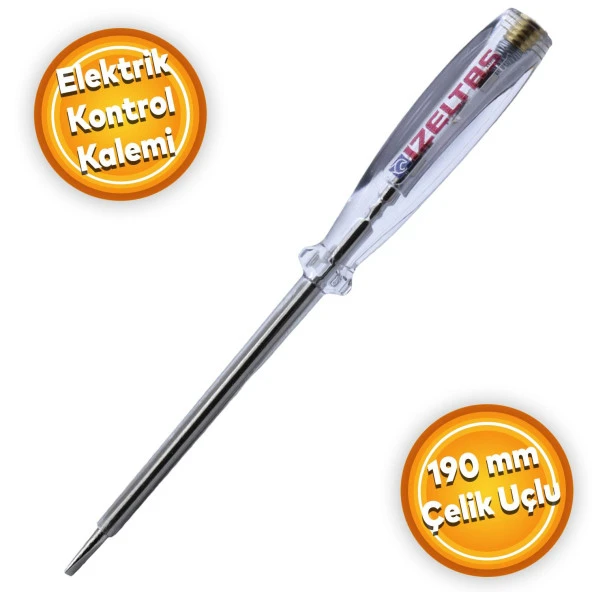 İzeltaş 190 mm Düz Elektrik Kontrol Kalemi