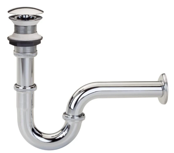 Yak U Borulu Lavabo Sifonu Sabit Kapak Süzgeçli 102119072 - 1