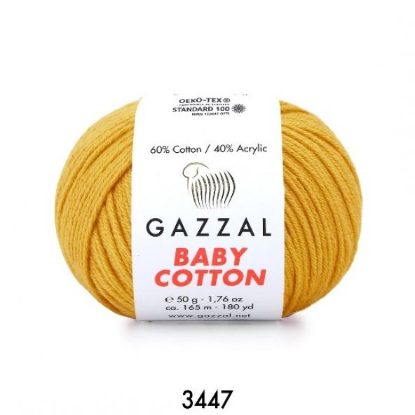 Gazzal Baby Cotton 3447 Bal Köpüğü İplik