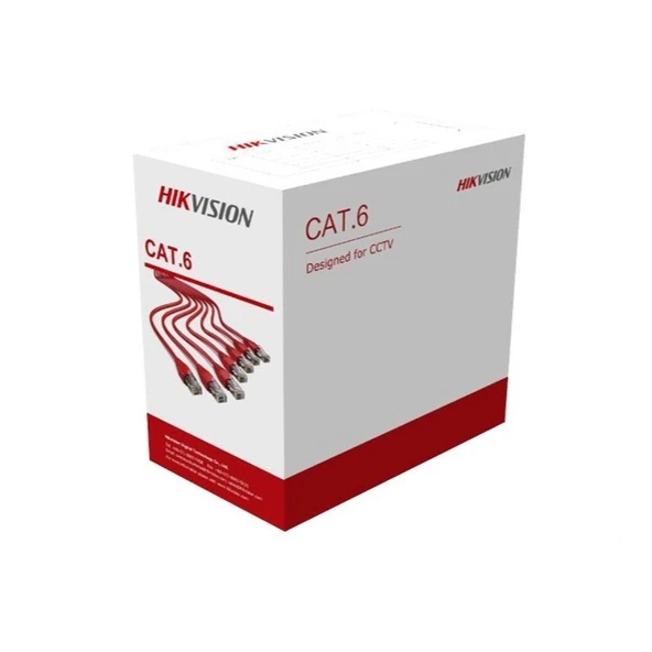 Hikvision DS-1LN6U-G 305 metre 23 AWG U/UTP CAT6-4P-PVC kablo - Resim 2