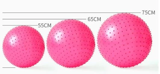 Dikenli Yoga Pilates Aeorobik Jimnastik Topu 55 Cm - 2