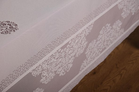 Finezza Viyana Lüx Jakar Kumaş Mor Masa Örtüsü  Dikdörtgen 160x220 cm - 1040 - 3