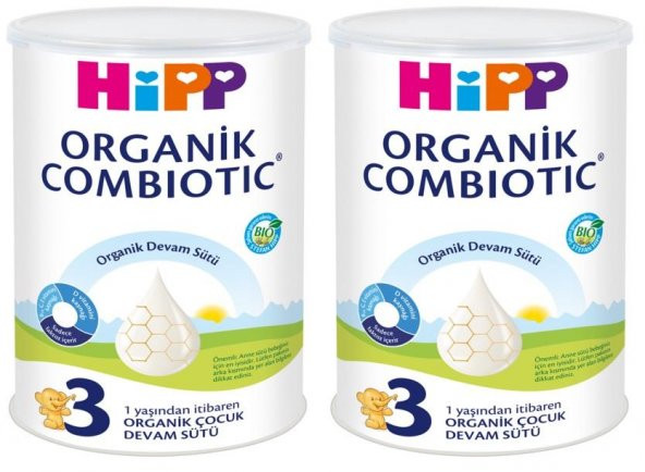 Hipp 3 Organik Combiotik Devam Sütü 350 gr 2 Adet