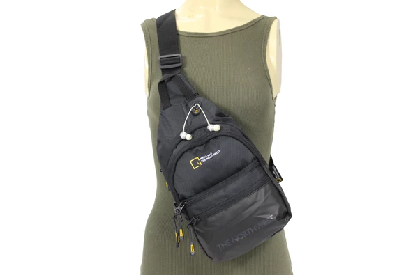 M 1033 Mega Bag Unisex Göğüs Çapraz Çanta, Body Bag - 6