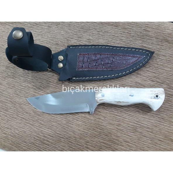 Av Bıçağı Geyik Boynuzu Sap 3,5 4116 Çelik 23,5cm - 2