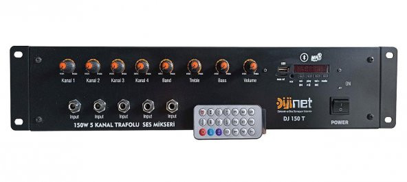 Dijinet DJ 150 T 150 W 5 Kanal Trafolu Ses Mikseri