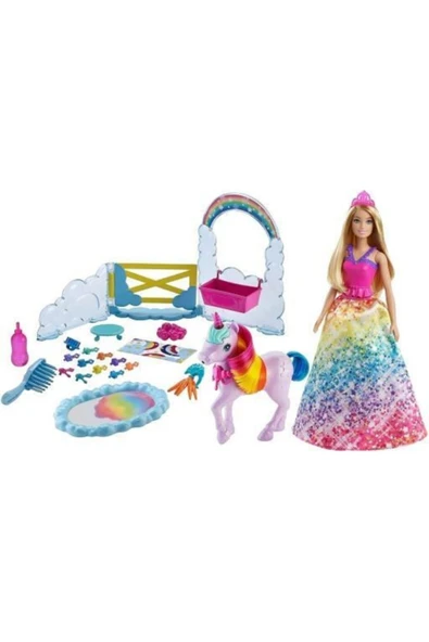 Barbie Dreamtopia Bebek ve Tek Boynuzlu At Gtg01 Lisanslı Ürün - 3