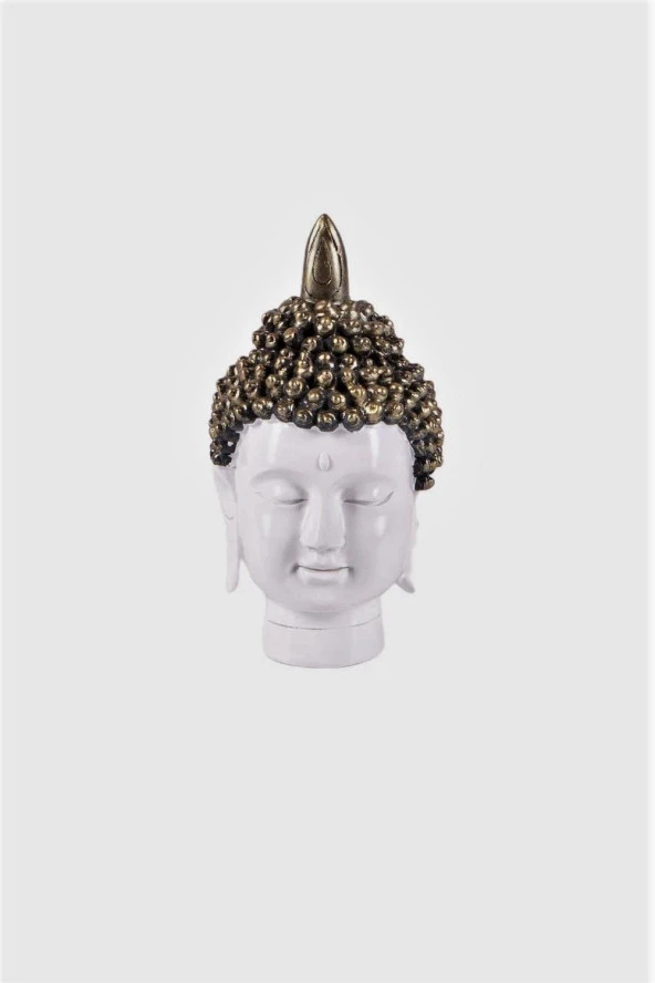 Shakyamuni Amitabha Buda Kafası Biblo 14 cm - Resim 3