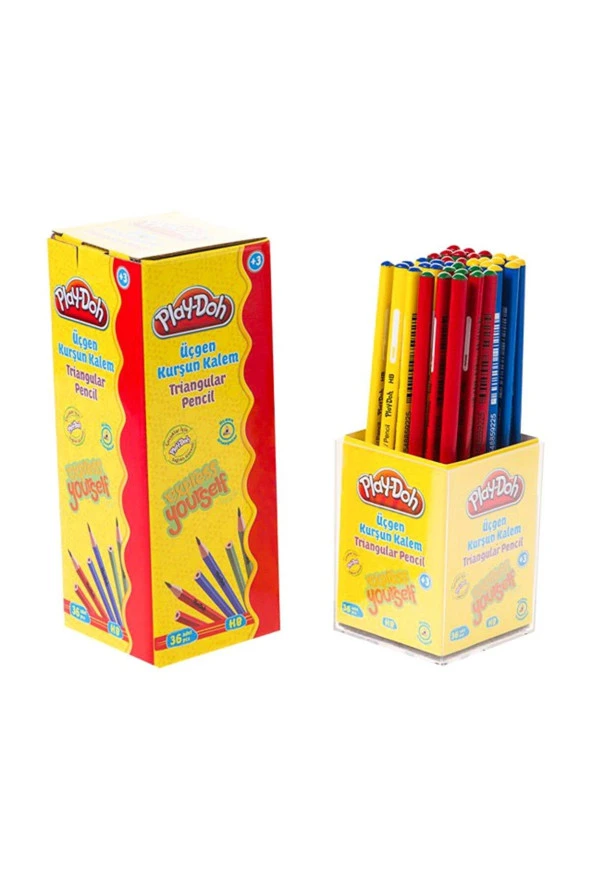 Play-Doh Kurşun Kalem Üçgen Kurşun Kalem (36 Lı Paket)