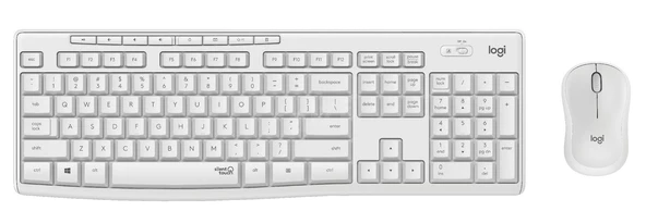 LOGITECH MK295 KABLOSUZ SET SESSİZ USB BEYAZ 920-010089 - Resim 2