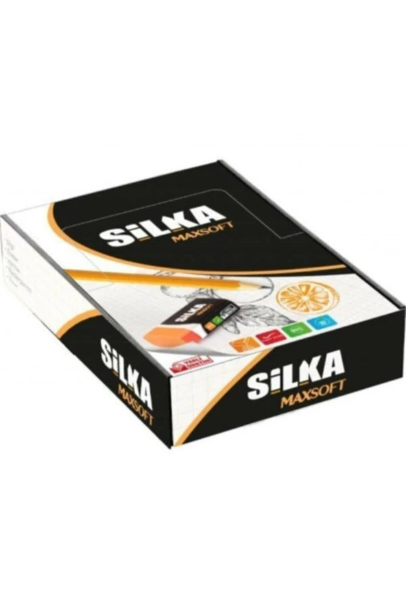 Silka Maxsoft Öğrenci Silgisi Turuncu (24 Lü Paket)
