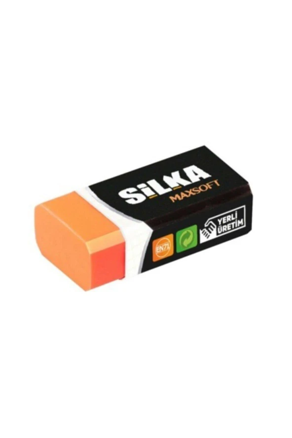 Silka Maxsoft Öğrenci Silgisi Turuncu (24 Lü Paket) - 2