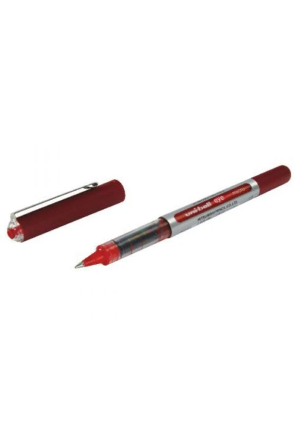 Uni-Ball Roller Kalem 10 Eye Broad Jel Bilye Uç İmza Kalemi 1.0 MM Kırmızı (12 Li Paket)
