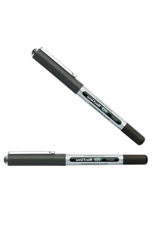 Uni-Ball Roller Kalem 10 Eye Broad Jel Bilye Uç İmza Kalemi 1.0 MM Siyah (12 Li Paket)
