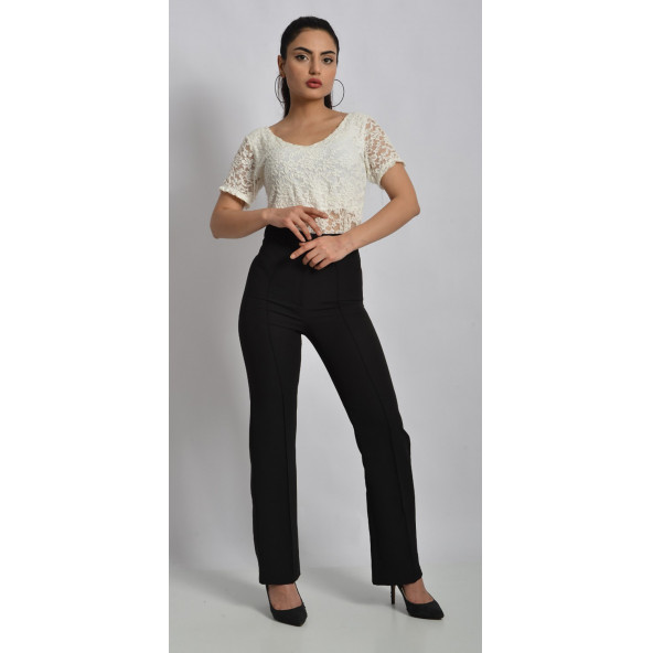 SORALLİNE BAYAN PANTOLON 1698 SİYAH - 2