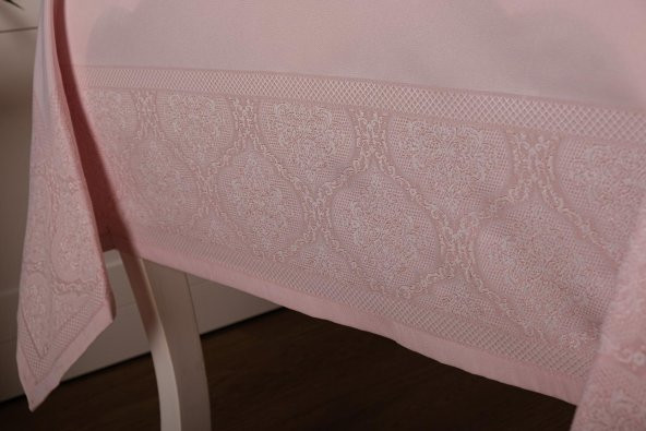 Finezza Roma Lüx Jakar Kumaş Pudra Masa Örtüsü  Dikdörtgen 160x220 cm - 1043 - 4
