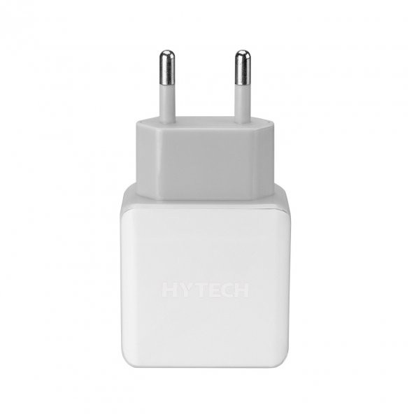 HYTECH HY-XE30 MICRO USB KABLOLU QUICK CHARGE QC3.0 2.4A BEYAZ / GRİ HIZLI EV ŞARJ ADAPTÖRÜ - 5
