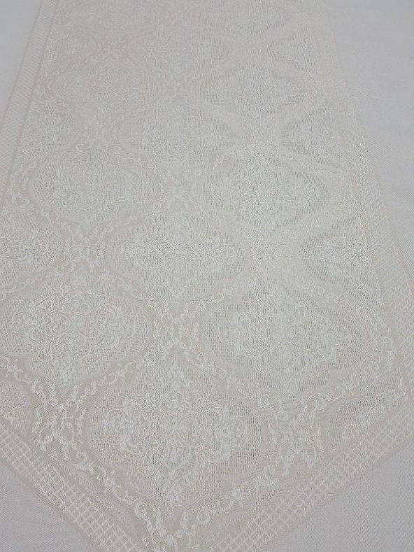Finezza Roma Lüx Jakar Kumaş Bej Masa Örtüsü  Dikdörtgen 160x220 cm - 1046 - 5