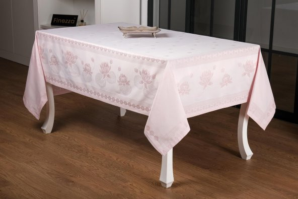 Finezza Nilüfer Lüx Jakar Kumaş Pudra Masa Örtüsü  Dikdörtgen 160x220 cm - 1047