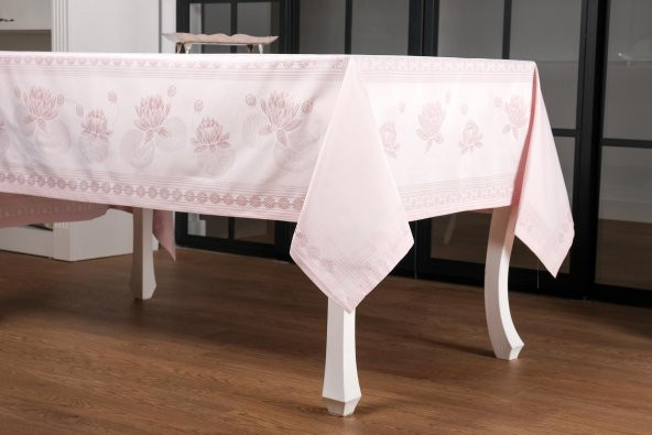 Finezza Nilüfer Lüx Jakar Kumaş Pudra Masa Örtüsü  Dikdörtgen 160x220 cm - 1047 - 3