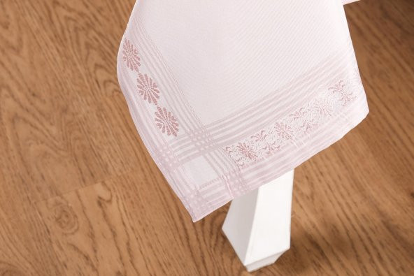 Finezza Nilüfer Lüx Jakar Kumaş Pudra Masa Örtüsü  Dikdörtgen 160x220 cm - 1047 - 5