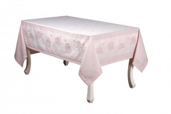 Finezza Nilüfer Lüx Jakar Kumaş Pudra Masa Örtüsü  Dikdörtgen 160x220 cm - 1047 - 6