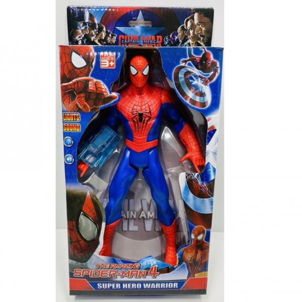 Spider Man Örümcek Adam 24.5 Cm Işıklı Sesli Figür Oyuncak