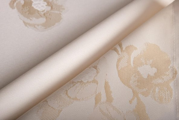 Finezza Müge Lüx Jakar Kumaş Bej Masa Örtüsü  Dikdörtgen 160x220 cm - 1049 - 2