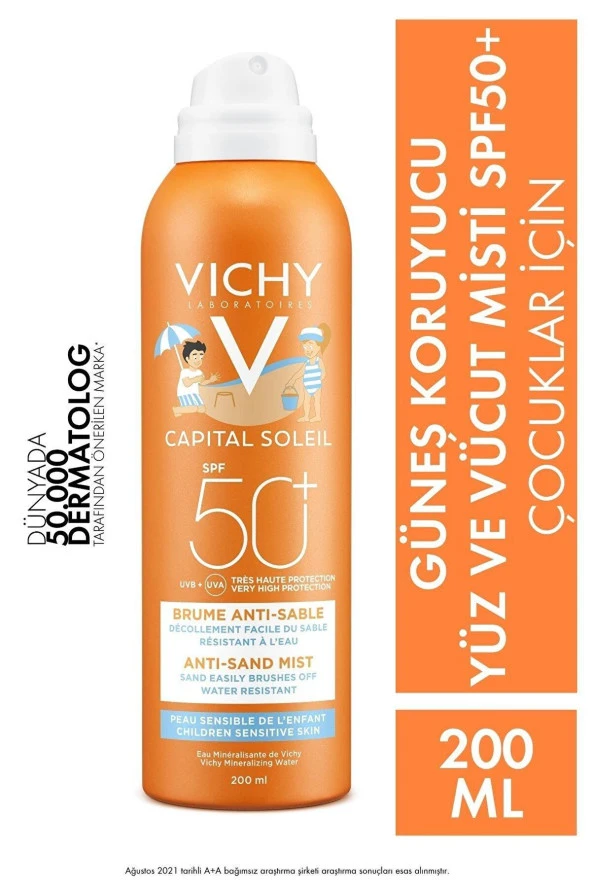 Vichy Capital Soleil SPF50 Anti Dand Mist  Children Sensitive Skin 200 ml