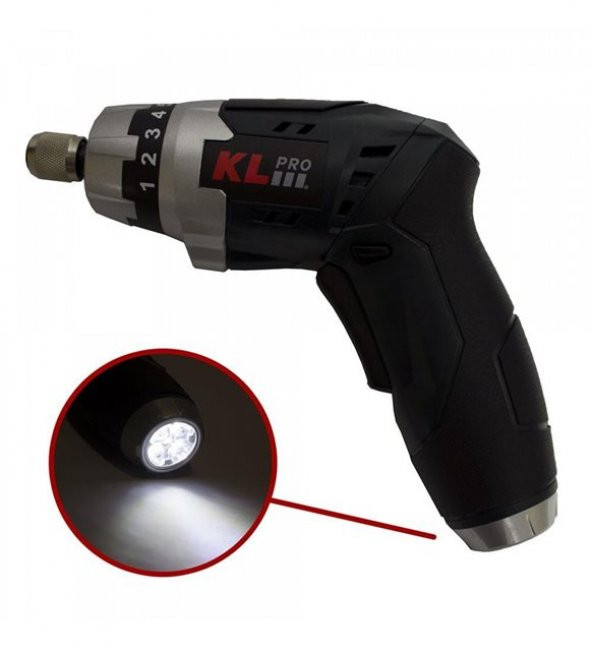 Klpro 3.6 V-1.3 Ah Li-ion Şarjlı Tornavida 45 Parça Uç Seti Klnm3613 - 3