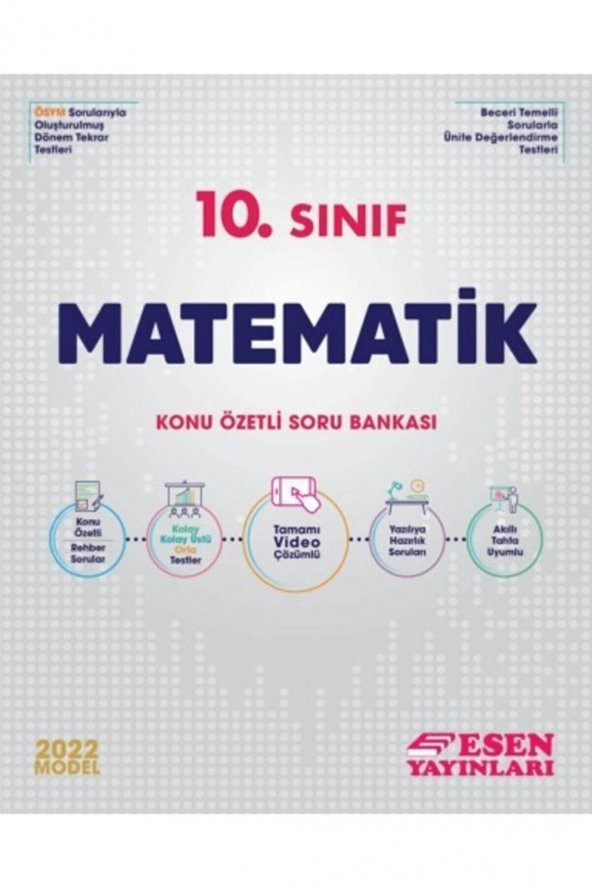 Esen 10.Sınıf Matematik Konu Özetli Soru Bankası