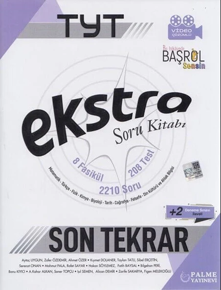 Palme Tyt Ekstra Son Tekrar Tüm Dersler Soru Kitabı