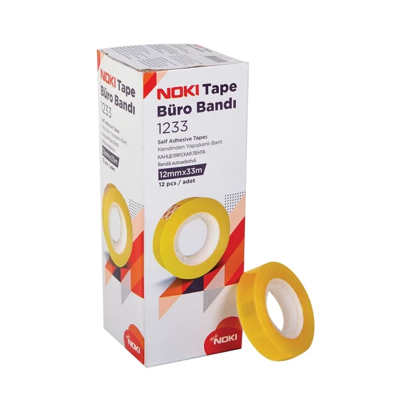Noki 1233 Büro Bandı 12 mm x 33 metre 12'li Paket