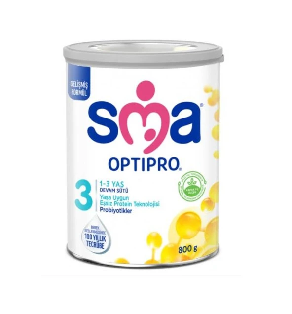 SMA Optipro Probiyotik 3 Devam Sütü 1-3 Yaş 800 gr
