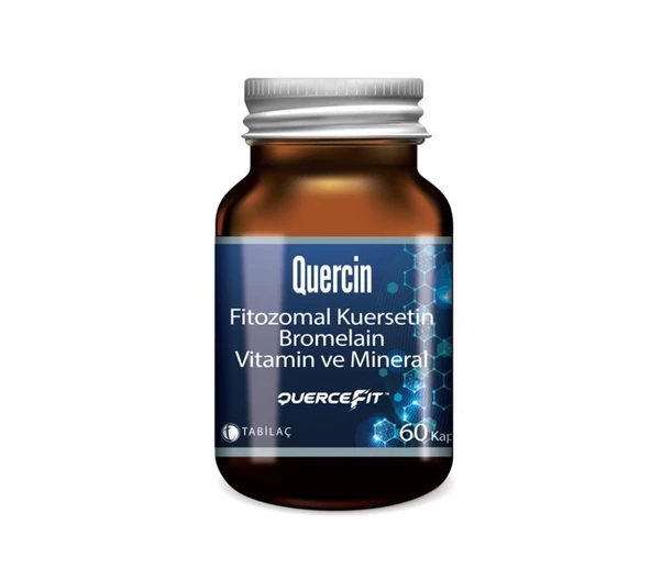 Quercin Fitozomal Kuersetin Bromelain Vitamin ve Mineral 60 Kapsül