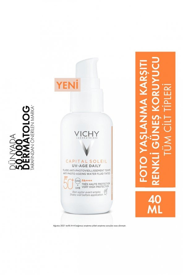 Vichy Capital Soleil UV Age Daily SPF50 Water Fluid 40 ml