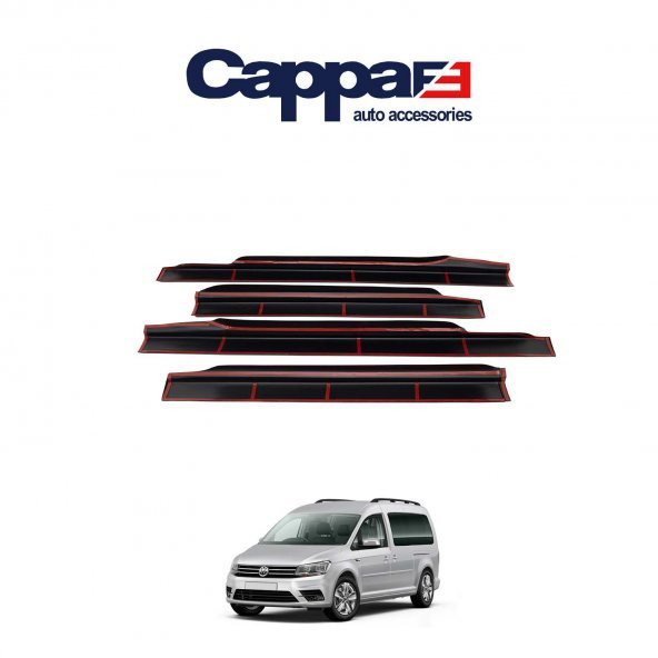 CAPPAFE VW Caddy Yan Kapı Alt Çıtası Parlak (ABS) 4 Prç 2015-2020 - 2