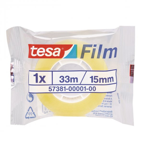 Tesa Film Standart Şeffaf 33x15 57381 - 1