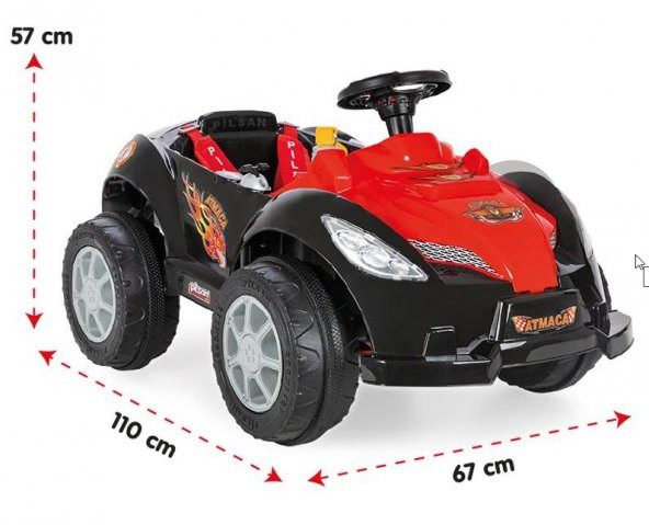 Pilsan Atmaca 6 Volt Akülü Araba - 2