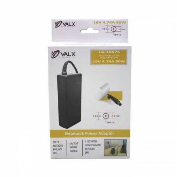 ADP VALX LA-19075 19V 4.74A 90W 7.4 X 5.0 HP DELL  LAPTOP ADP - 2