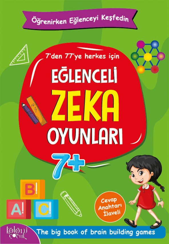 Koloni Çocuk Eğlenceli Zeka Oyunları Yeşil Kitap Öğrenirken Eğlenceyi Keşfedin Tüm Yaşlara Uygun