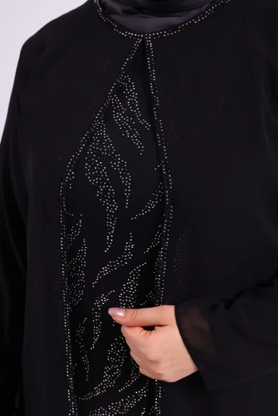 Taş Baskı Şifon Abiye - 4