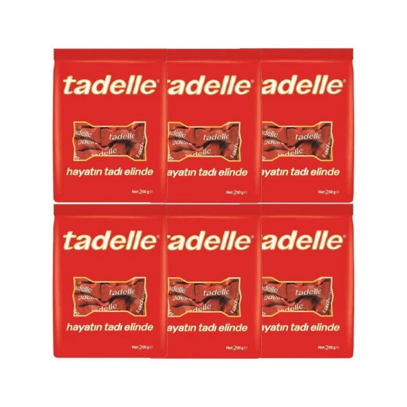 Tadelle Mini Fındık Dolgulu Sütlü Çikolata 200 Gr-6 Adet