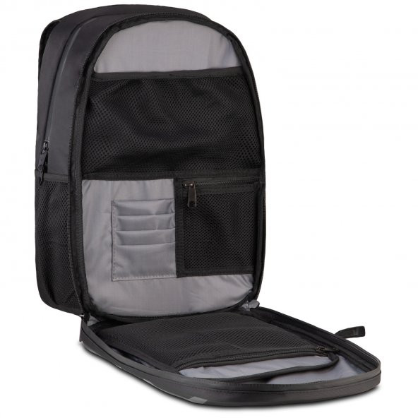 Casper Excalibur 16" Siyah Laptop Sırt Çantası (Gri logolu) - 4