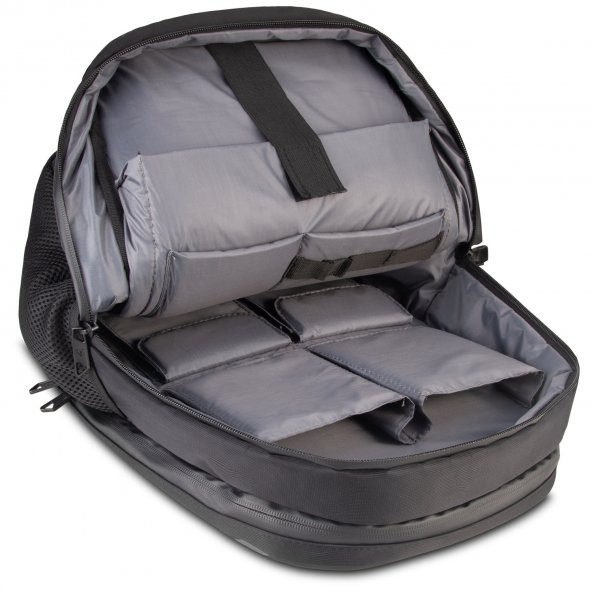 Casper Excalibur 16" Siyah Laptop Sırt Çantası (Gri logolu) - 5