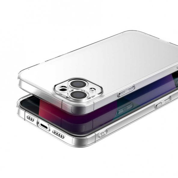 iPhone 13 Kılıf Kamera Korumalı Süper Silikon Kapak - 2