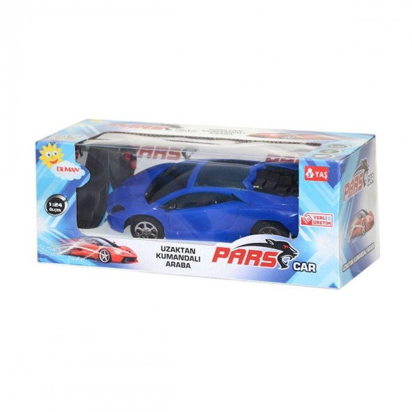 DMN2019 Kumandalı Yarım Fonksiyonlu Pars Car 1:24 -Duman - 1 adet stokta olan gönderilir - 1